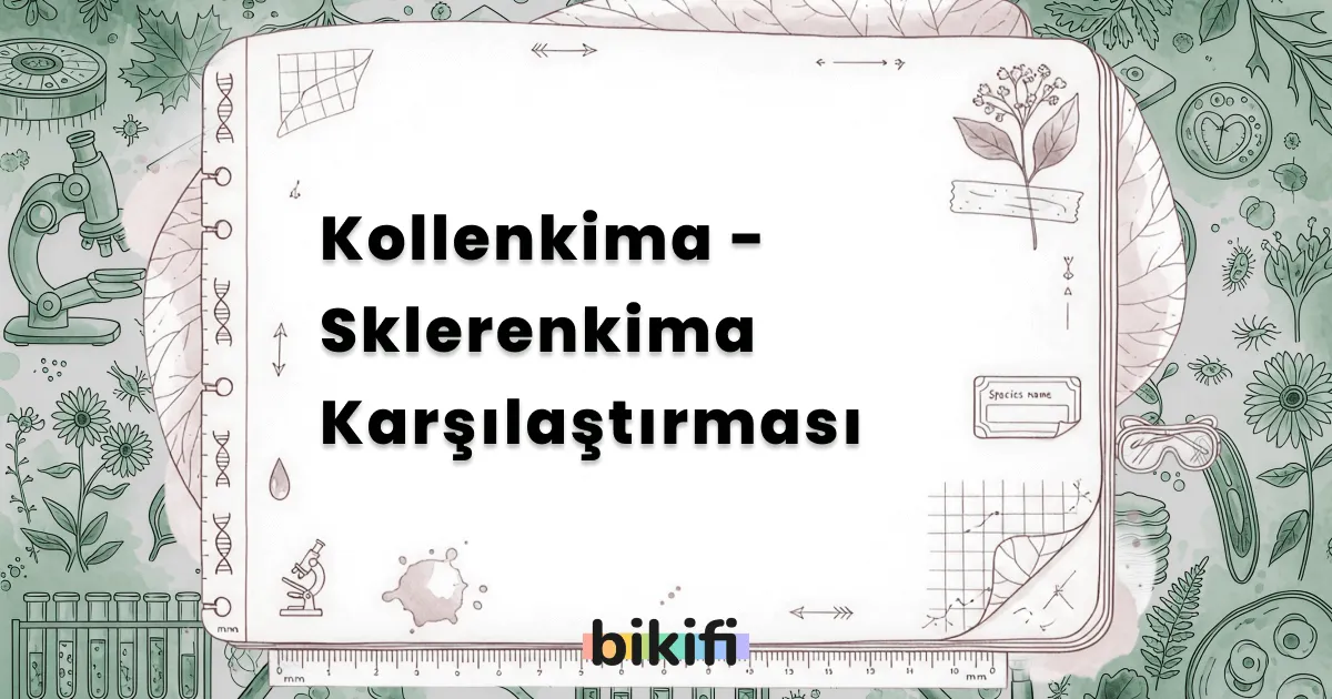 Kollenkima – Sklerenkima Karşılaştırması