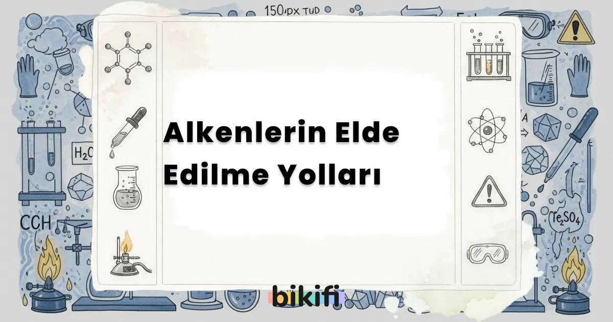 Alkenlerin Elde Edilme Yolları