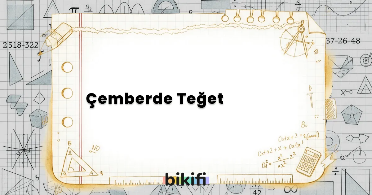 Çemberde Teğet