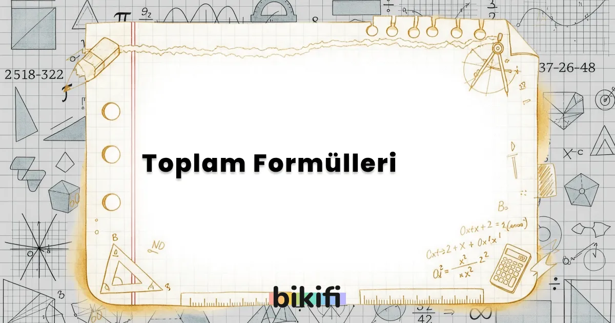 Toplam Formülleri