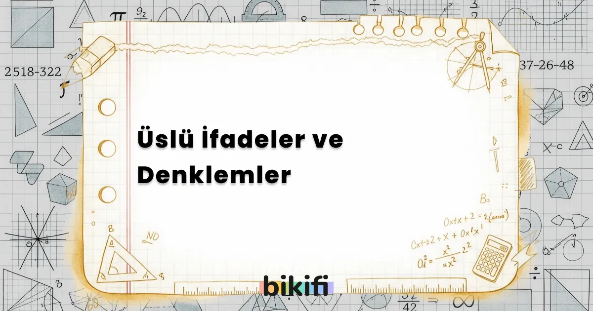 Üslü İfadeler ve Denklemler