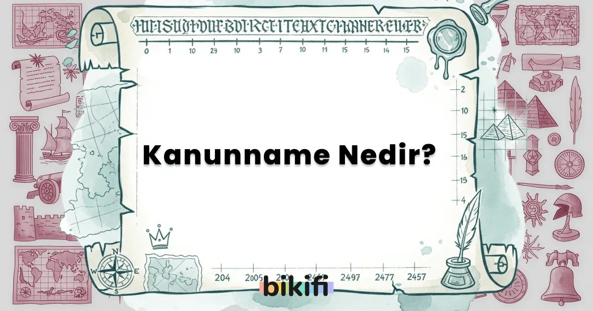 Kanunname Nedir?