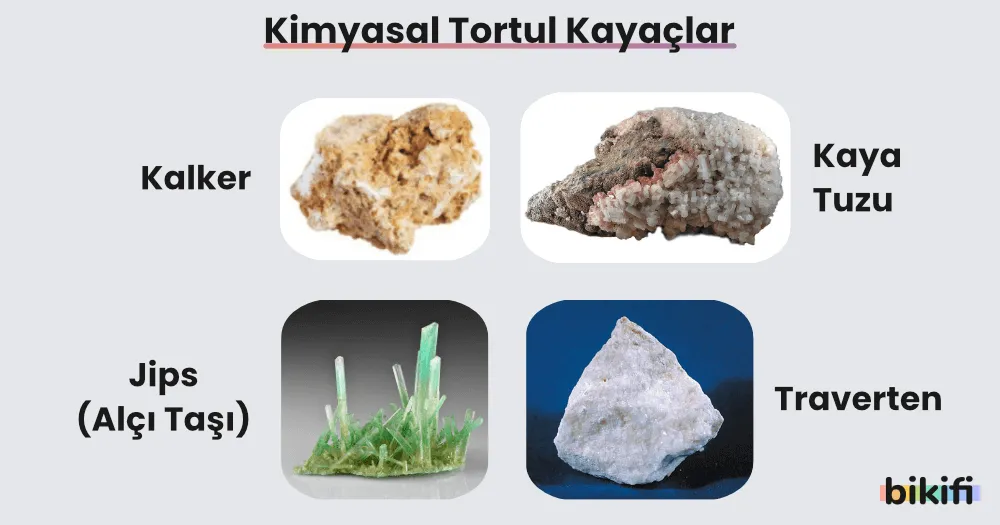 Kimyasal tortul kayaçların sınıflandırılması