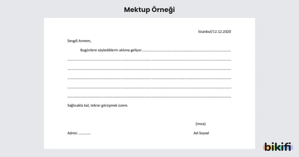 Mektup Örneği