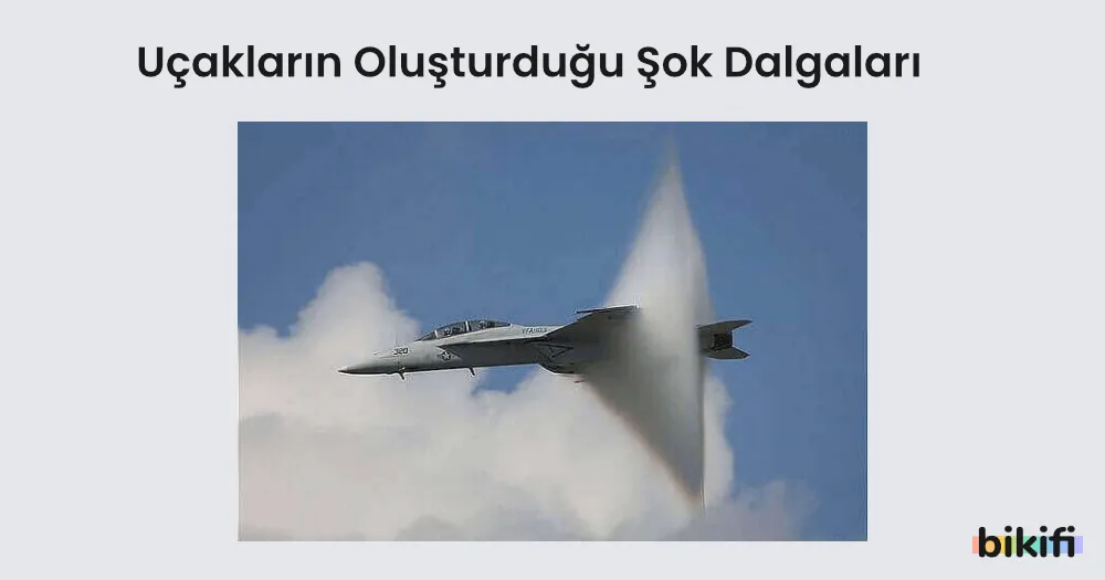 Uçakların oluşturdukları şok dalgasının görüntüsü