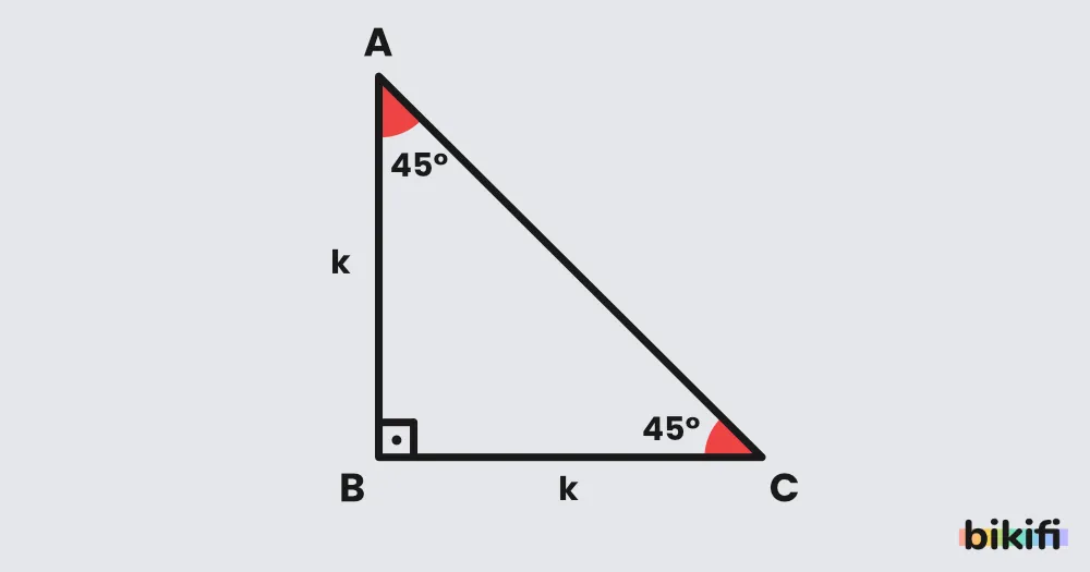 45 45 90 Dik Üçgeninde Trigonometrik Oranlar